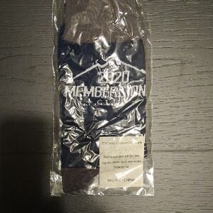 Bass Pro Shops Navy and Brown Crew Socks with Logo